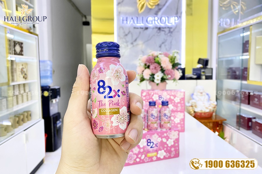 Nước Uống Collagen The Pink 82X Nhật Bản chính hãng làm da căng đẹp mịn màng