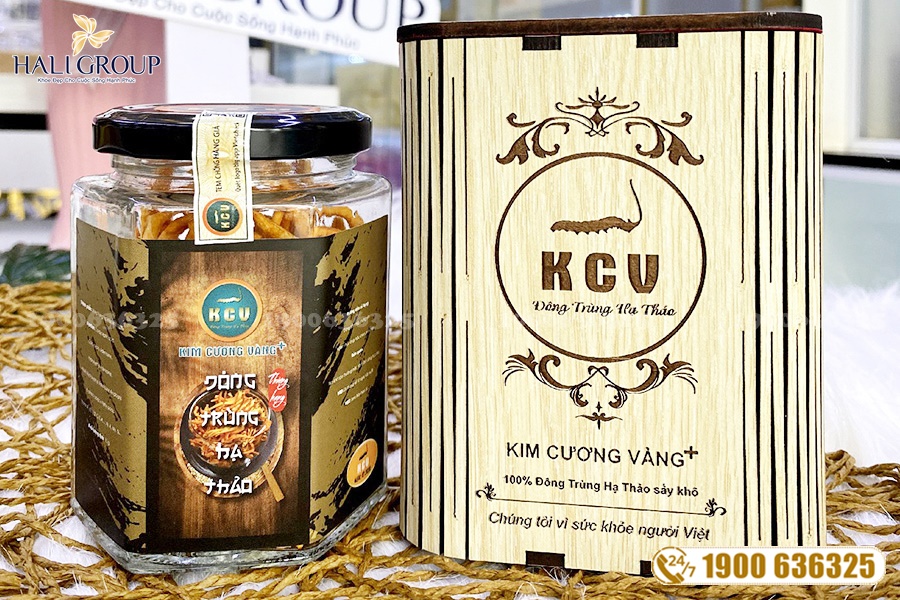 Bán đông trùng hạ thảo khô Kim Cương Vàng 10g chính hãng