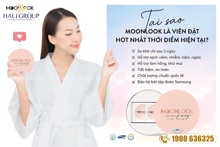 Viên đặt phụ khoa Moonlook Hàn Quốc - Khít chặt yêu thương, tình thêm nồng đượm